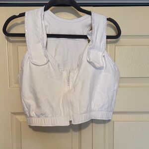 White Zip-Up Vest